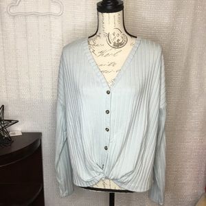 SO Faux Tie Waist Top New!